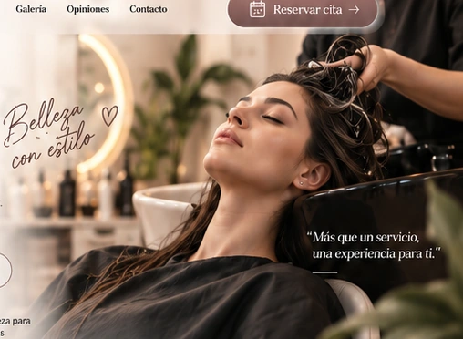 Cliente recibiendo tratamiento de cabello en salón
