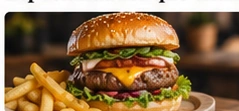 Hamburguesa con papas